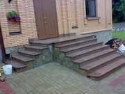 Входные группы,  лестницы,  ступени,  лестничные группы из натурального камня - гранита и мрамора.