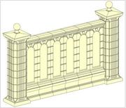 Межколонные секции, забор