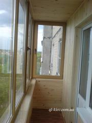 Балкон под ключ Киев, остекление металлопластиковыми окнами, сварка выно