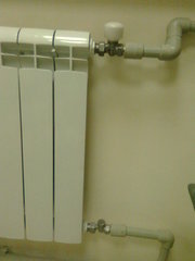 Отопление в доме и установка радиаторов.