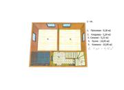 Построить дом размером 8 на 6, 5м, 2 этажа. Площадь 104м2.