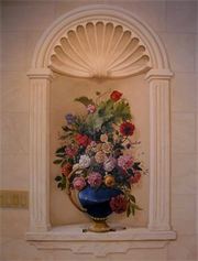 РОСПИСЬ ПОТОЛКА ХУДОЖНИКОМ ЖИВОПИСЬ ДИЗАЙН ИНТРЕРЬЕРА КИЕВ