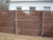 Еврозаборы бетонные Днепропетровск жби забор из профнастила забор для 