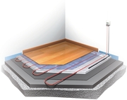 Монтаж системы теплый пол