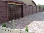 Еврозаборы, ворота, садово-парковая мебель, плитка тротуарная