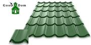 Металлочерепица Монтеррей RAL: 6005 (зелёный)