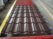 Металлочерепица и профнастил и для забора, кровли, фасада здания оцинк