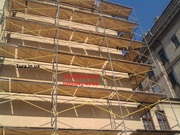 Леса рамного типа облегченные и усиленные для фасадных работ