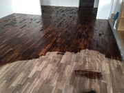 Паркет горіховий (пропарений), масивна дошка з горіха