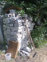 Керпич красный, шлакаблок, шлакаблок бетонные